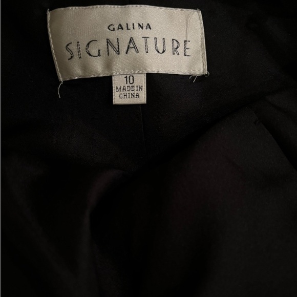 Galina Signature Elegant Black Evening Dress with Spaghetti Straps Size … - Picture 6 of 7